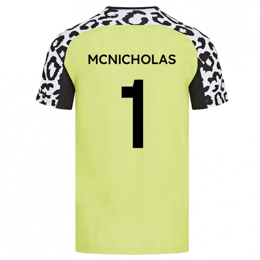 Danxen Men Luke Mcnicholas #1 Fluorescent Yellow Home Jersey 2025/26 T-Shirt