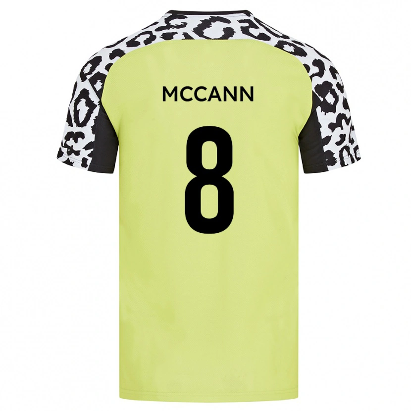 Danxen Men Charlie Mccann #8 Fluorescent Yellow Home Jersey 2025/26 T-Shirt