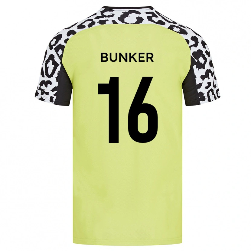 Danxen Men Harvey Bunker #16 Fluorescent Yellow Home Jersey 2025/26 T-Shirt
