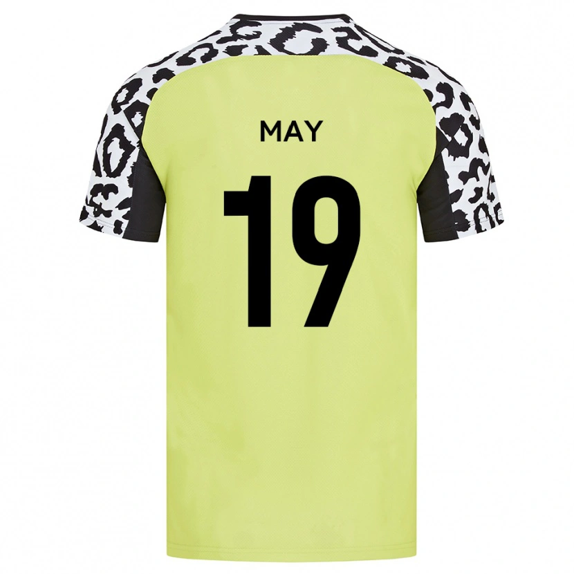Danxen Men Adam May #19 Fluorescent Yellow Home Jersey 2025/26 T-Shirt