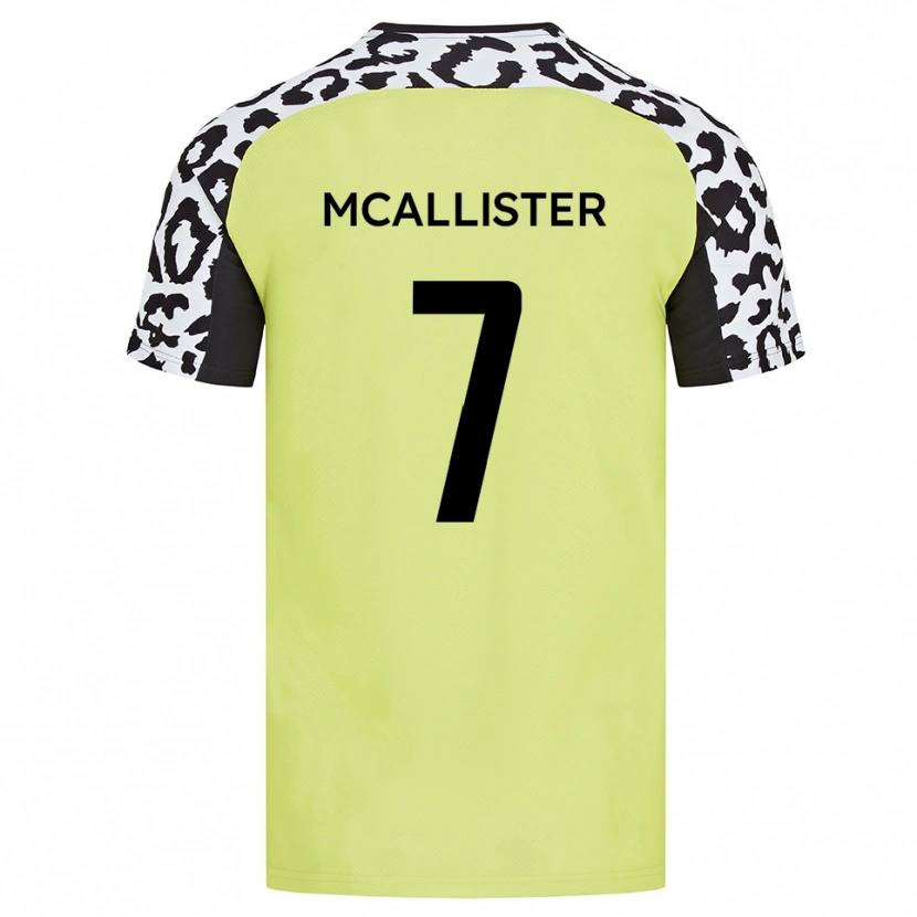Danxen Men Kyle Mcallister #7 Fluorescent Yellow Home Jersey 2025/26 T-Shirt