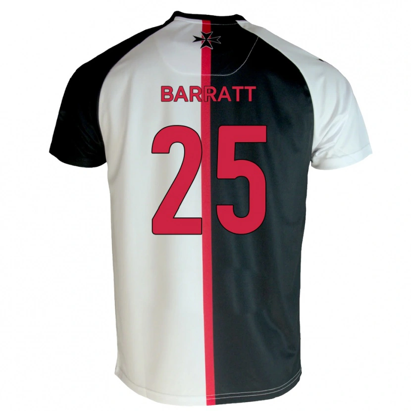 Danxen Men Sam Barratt #25 White Black Home Jersey 2025/26 T-Shirt