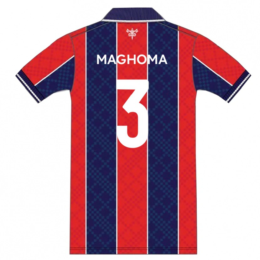 Danxen Men Christian Maghoma #3 Red Navy Home Jersey 2025/26 T-Shirt
