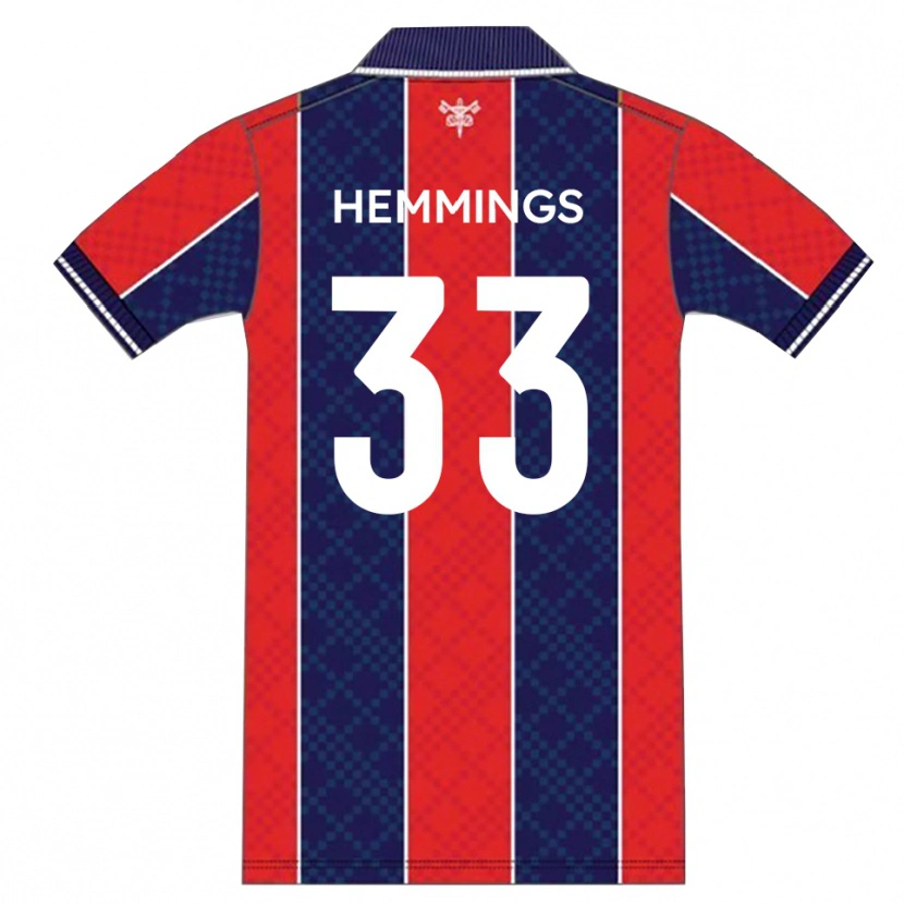 Danxen Men Ashley Hemmings #33 Red Navy Home Jersey 2025/26 T-Shirt