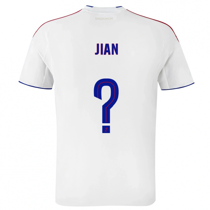 Danxen Men Tao Jian #0 White Red Home Jersey 2025/26 T-Shirt