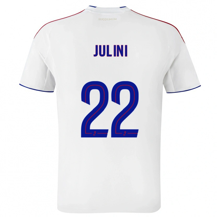 Danxen Men Sally Julini #22 White Red Home Jersey 2025/26 T-Shirt