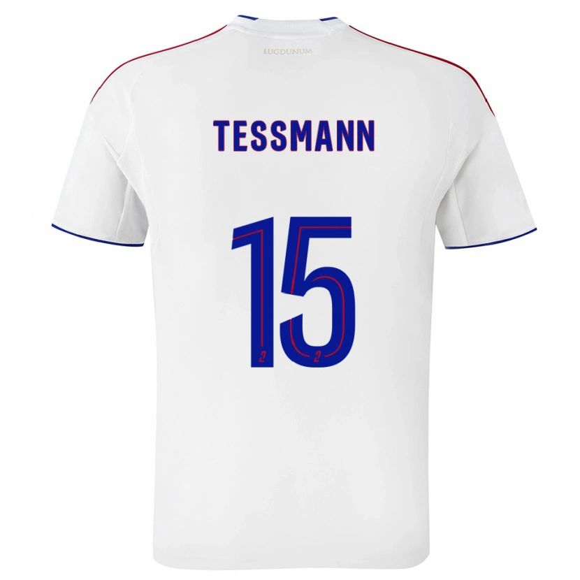 Danxen Men Tanner Tessmann #15 White Red Home Jersey 2025/26 T-Shirt