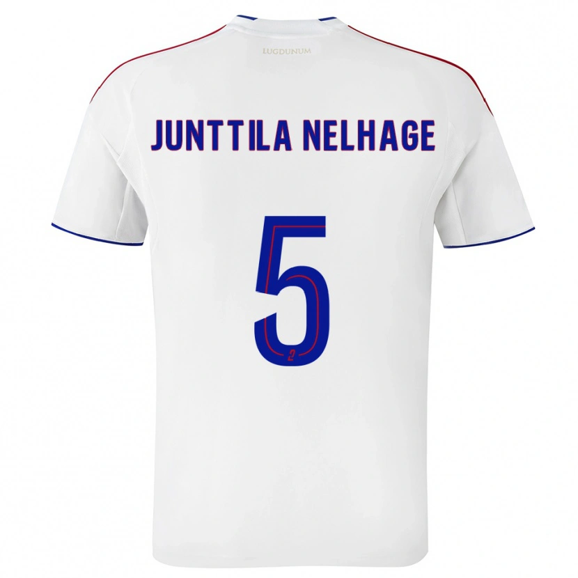 Danxen Men Elma Junttila Nelhage #5 White Red Home Jersey 2025/26 T-Shirt