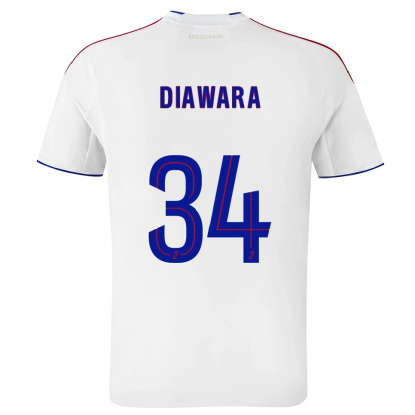 Danxen Men Mahamadou Diawara #34 White Red Home Jersey 2025/26 T-Shirt