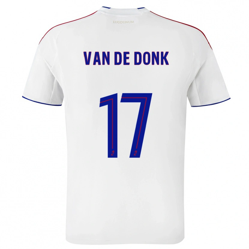 Danxen Men Danielle Van De Donk #17 White Red Home Jersey 2025/26 T-Shirt