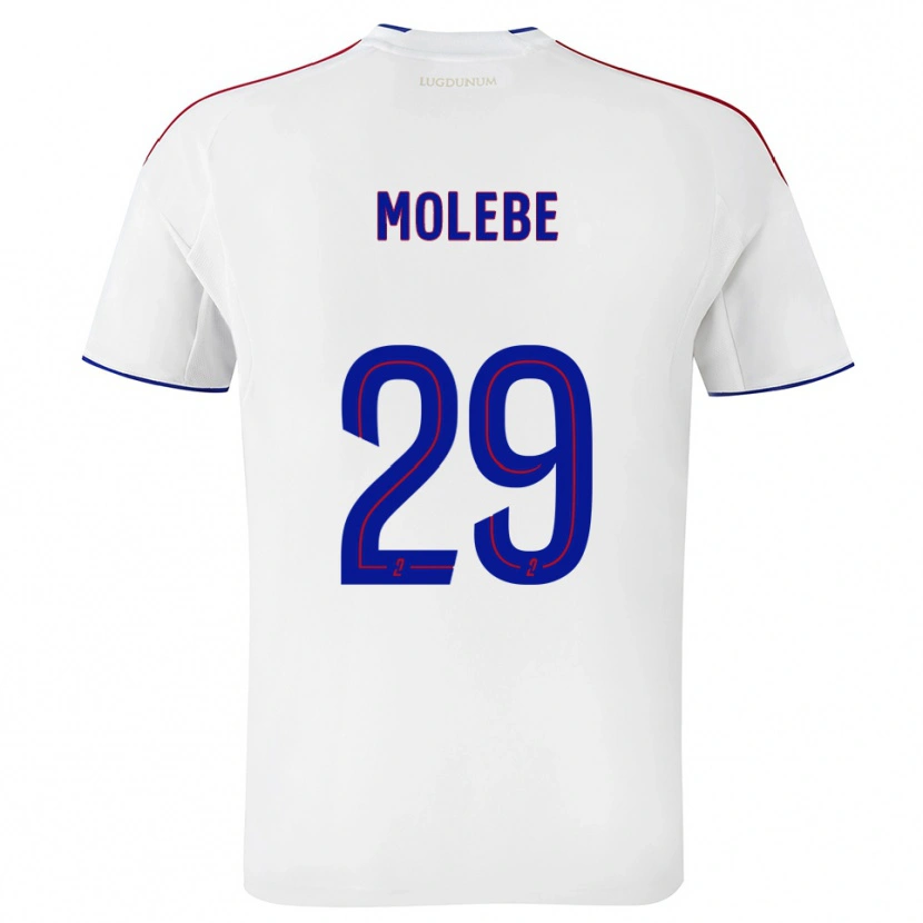Danxen Men Enzo Molebe #29 White Red Home Jersey 2025/26 T-Shirt