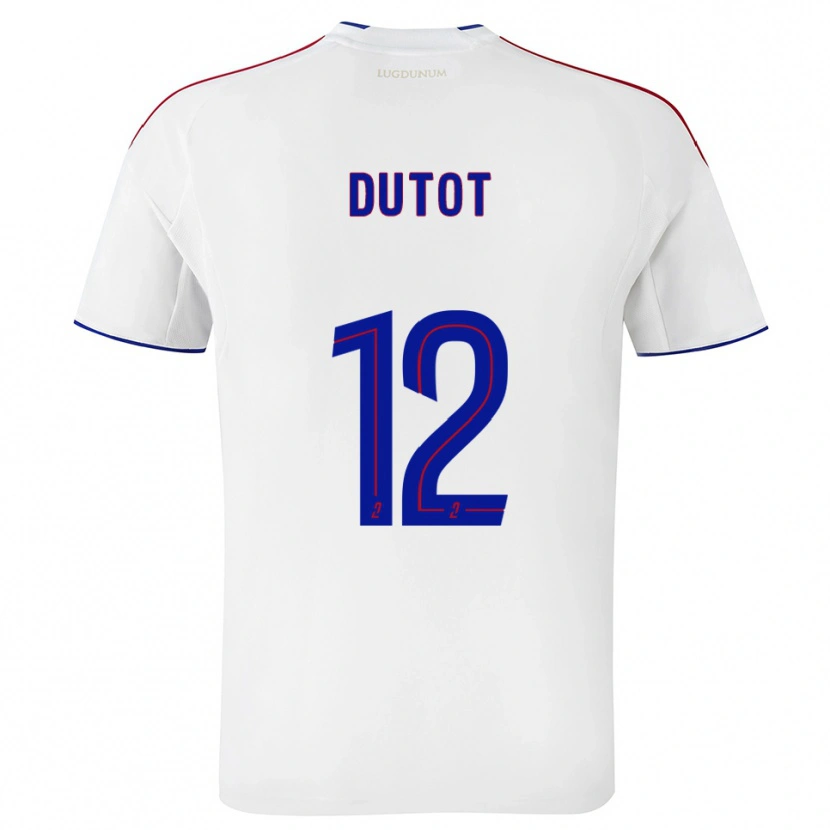 Danxen Men Timothée Dutot #12 White Red Home Jersey 2025/26 T-Shirt