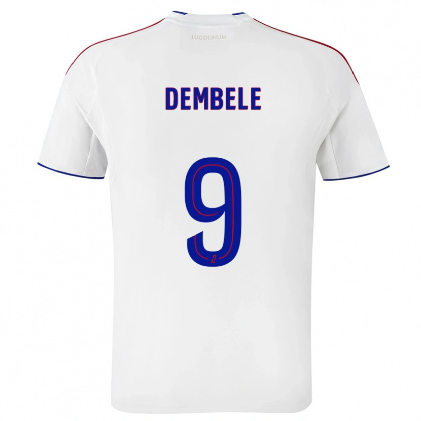 Danxen Men Moussa Dembele #9 White Red Home Jersey 2025/26 T-Shirt