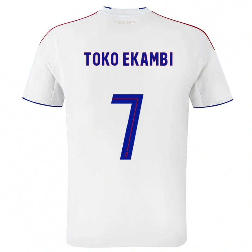 Danxen Men Karl Toko Ekambi #7 White Red Home Jersey 2025/26 T-Shirt