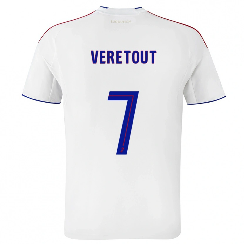 Danxen Men Jordan Veretout #7 White Red Home Jersey 2025/26 T-Shirt