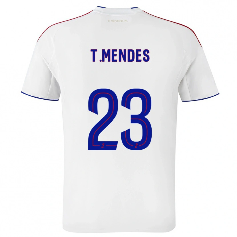 Danxen Men Thiago Mendes #23 White Red Home Jersey 2025/26 T-Shirt