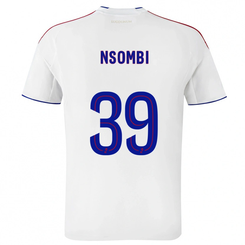 Danxen Men Gael Nsombi #39 White Red Home Jersey 2025/26 T-Shirt