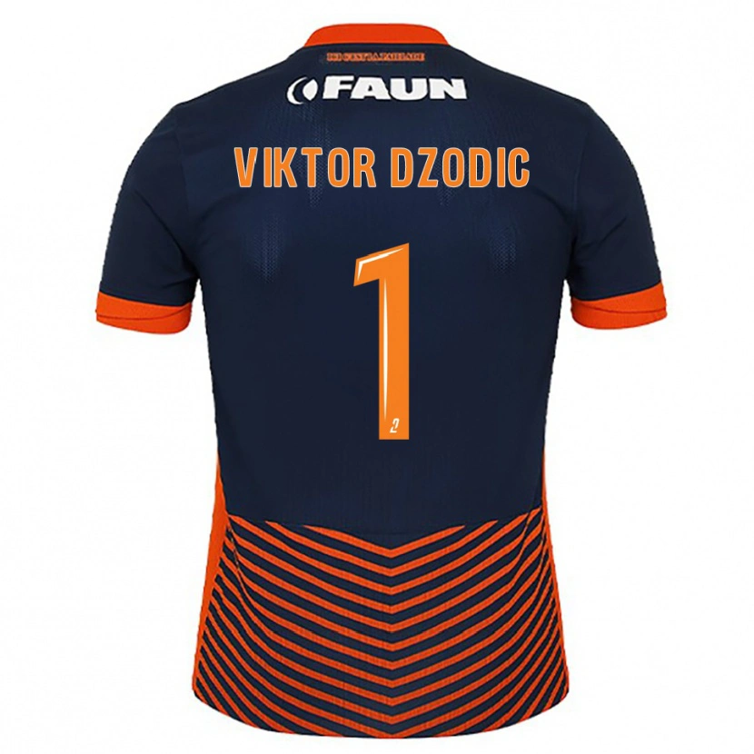 Danxen Men Viktor Dzodic #1 Midnight Blue Orange Home Jersey 2025/26 T-Shirt