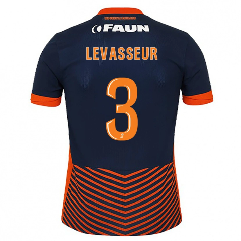 Danxen Men Marie Levasseur #3 Midnight Blue Orange Home Jersey 2025/26 T-Shirt