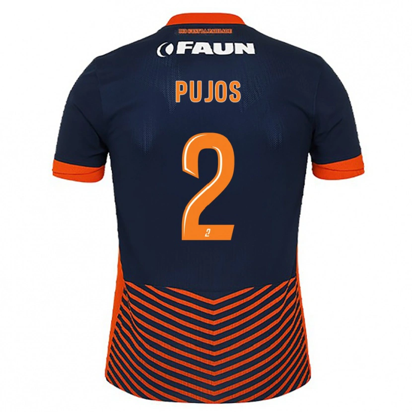 Danxen Men Lenny Pujos #2 Midnight Blue Orange Home Jersey 2025/26 T-Shirt