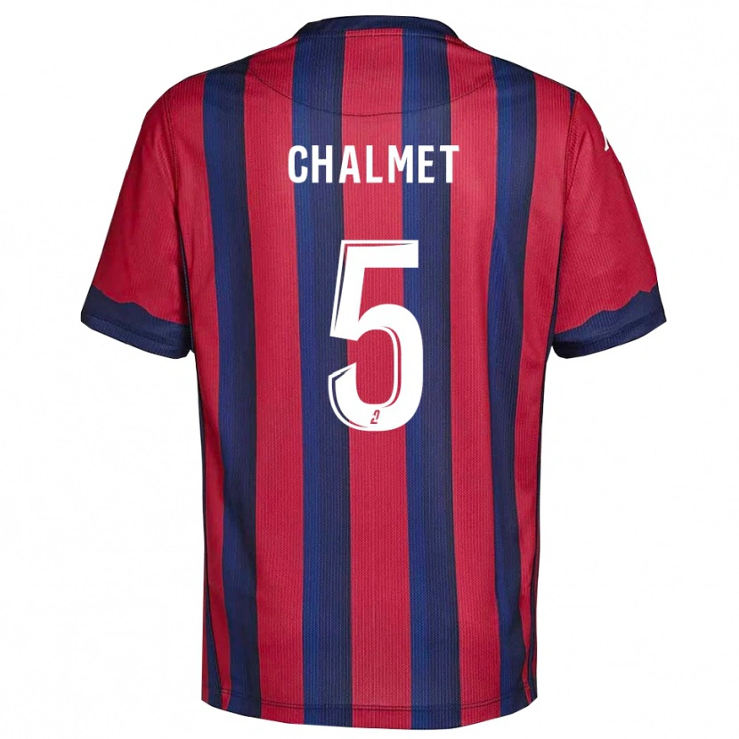 Danxen Men Mélanie Chalmet #5 Burgundy Navy Home Jersey 2025/26 T-Shirt