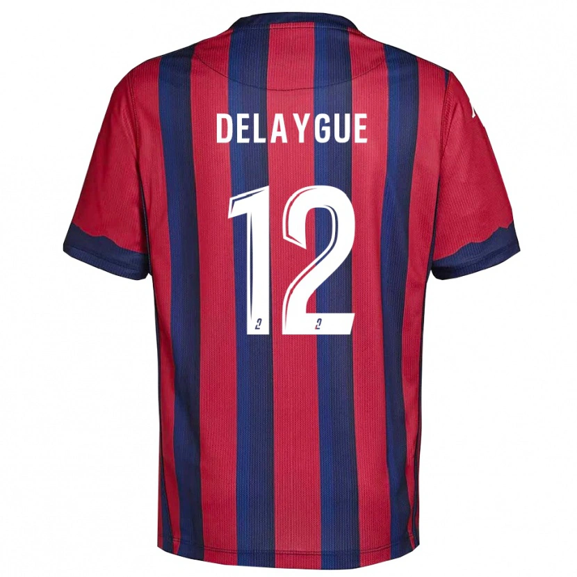 Danxen Men Lorenzo Delaygue #12 Burgundy Navy Home Jersey 2025/26 T-Shirt