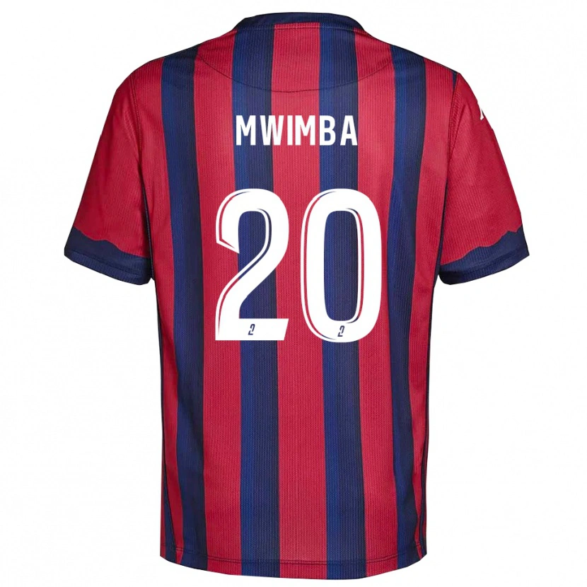 Danxen Men Josué Mwimba Isala #20 Burgundy Navy Home Jersey 2025/26 T-Shirt