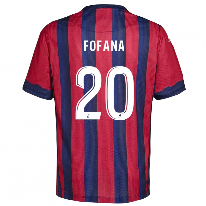 Danxen Men Oumou Fofana #20 Burgundy Navy Home Jersey 2025/26 T-Shirt