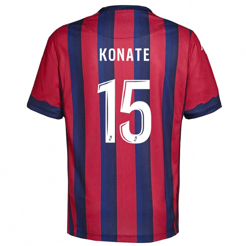 Danxen Men Cheick Oumar Konaté #15 Burgundy Navy Home Jersey 2025/26 T-Shirt