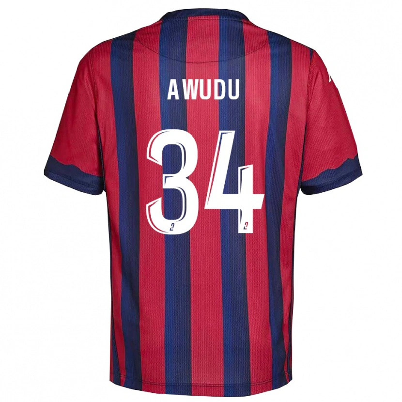 Danxen Men Sumaila Awudu #34 Burgundy Navy Home Jersey 2025/26 T-Shirt