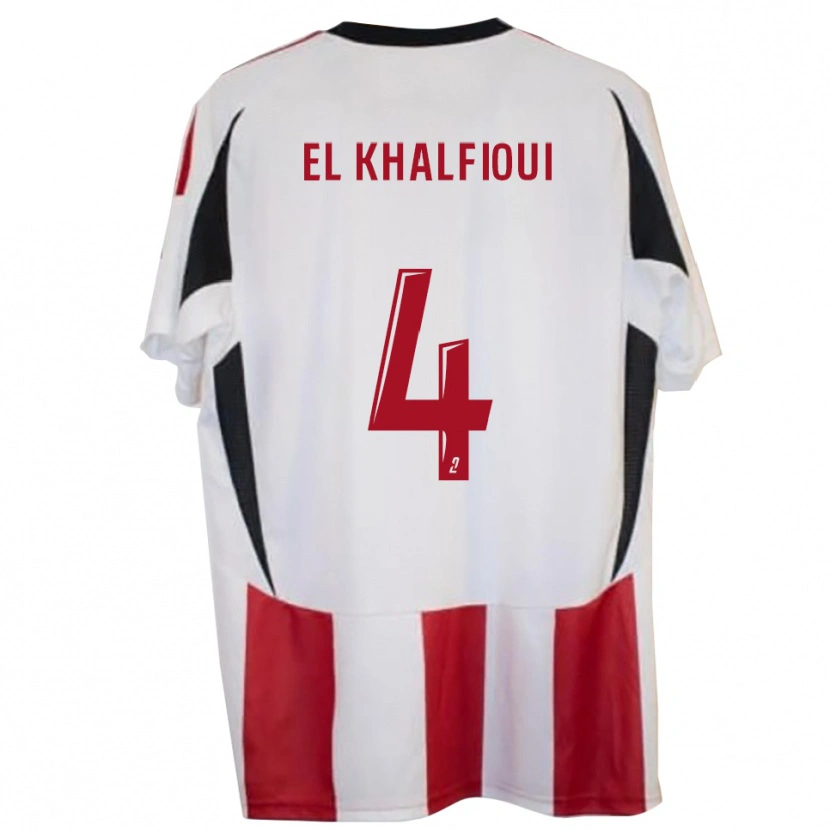 Danxen Men Mehdi El Khalfioui #4 Red Blue Home Jersey 2025/26 T-Shirt