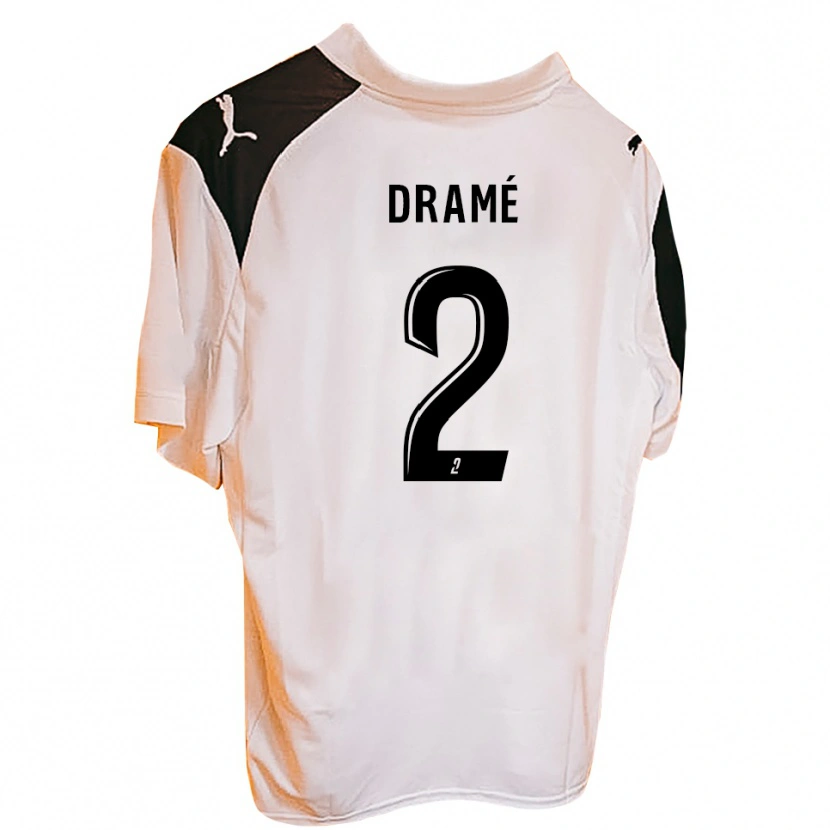 Danxen Men Alfoussen Dramé #2 Black White Home Jersey 2025/26 T-Shirt