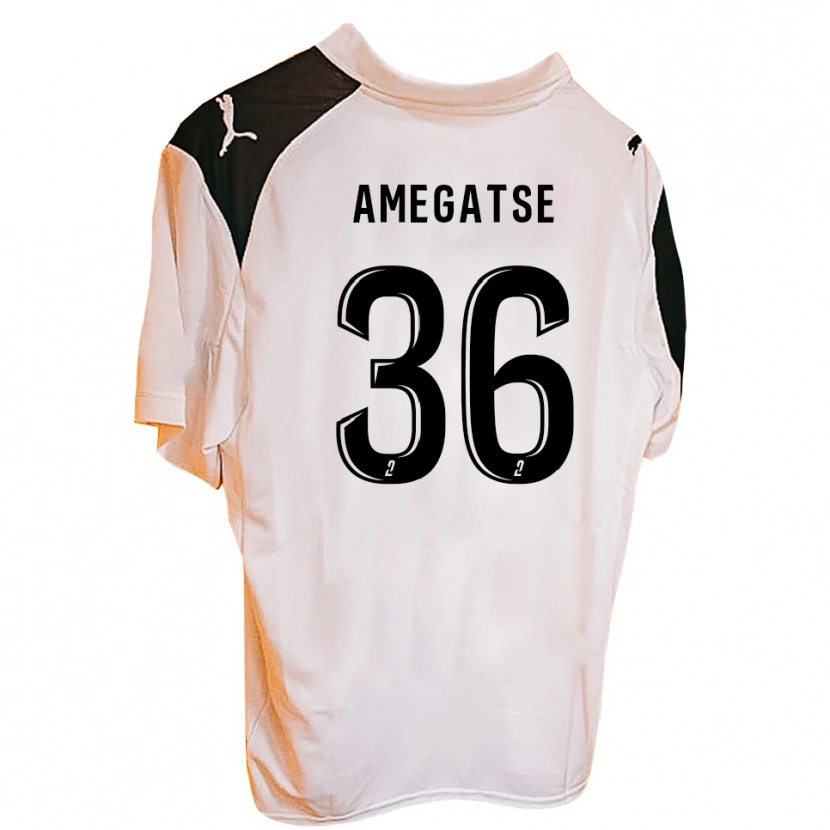 Danxen Men Foly Amegatse #36 Black White Home Jersey 2025/26 T-Shirt