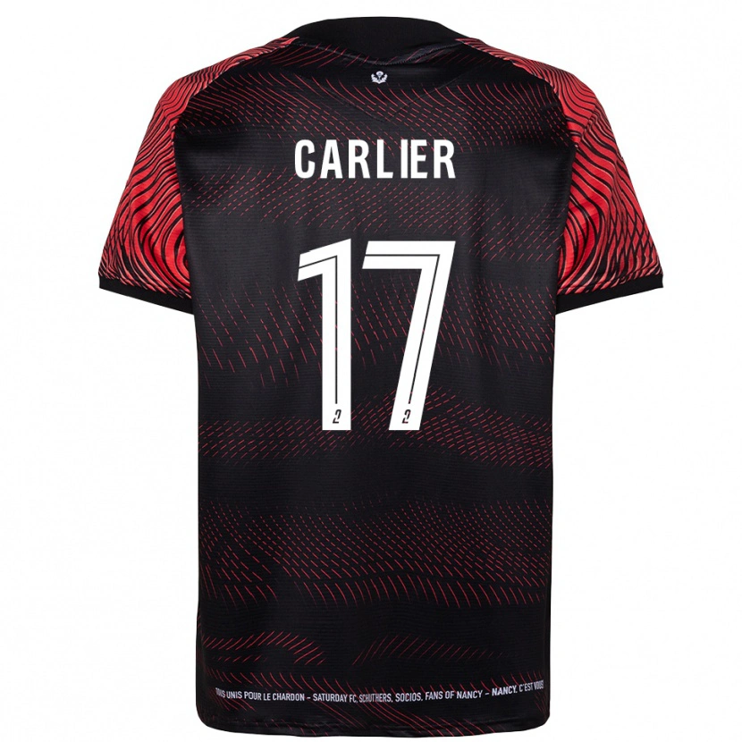 Danxen Men Maxence Carlier #17 White Red Home Jersey 2025/26 T-Shirt
