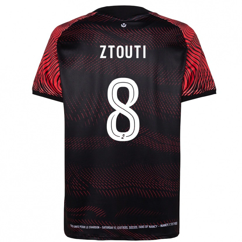 Danxen Men Zakaria Ztouti #8 White Red Home Jersey 2025/26 T-Shirt