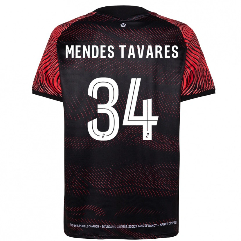 Danxen Men Carlos Mendes Tavares #34 White Red Home Jersey 2025/26 T-Shirt