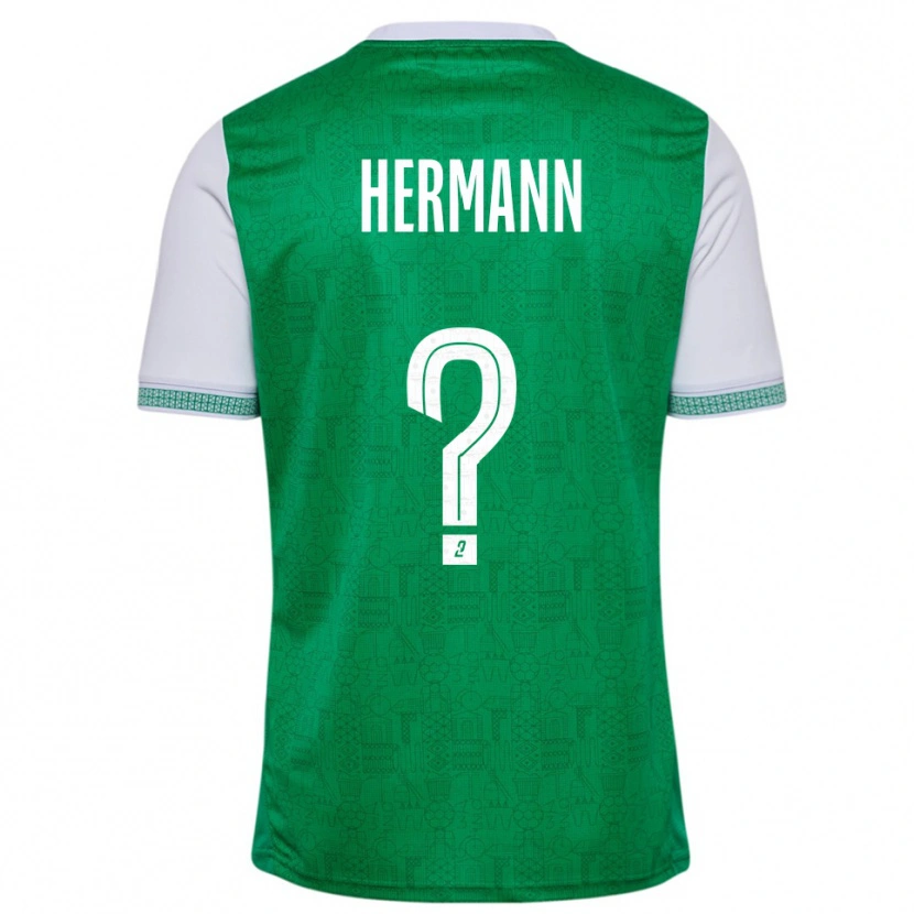 Danxen Men Laura Hermann #0 Green White Home Jersey 2025/26 T-Shirt