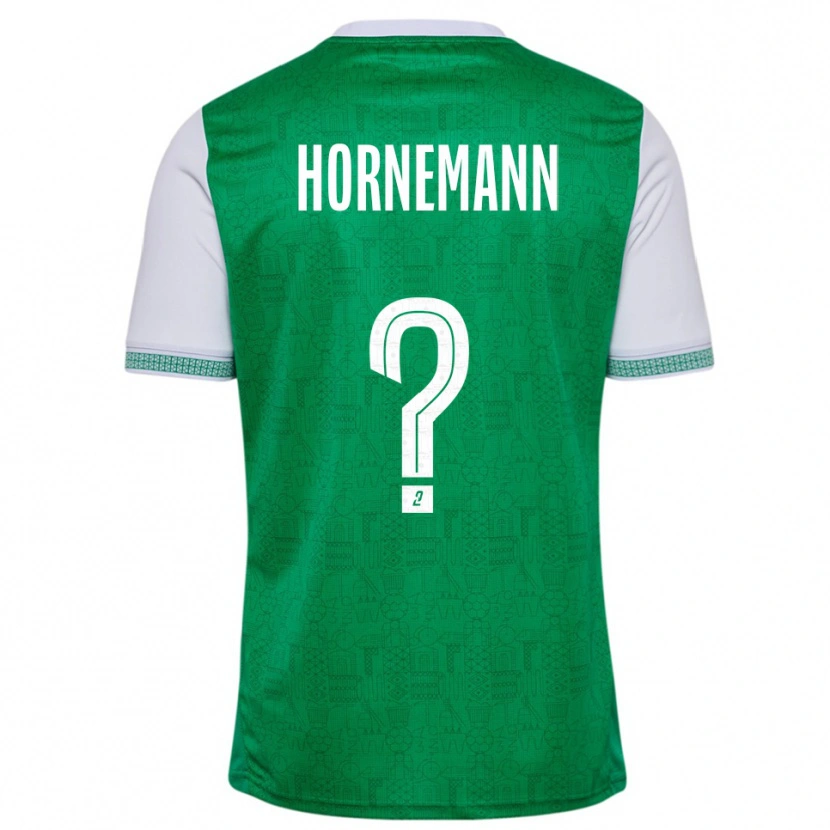 Danxen Men Sofie Hornemann #0 Green White Home Jersey 2025/26 T-Shirt