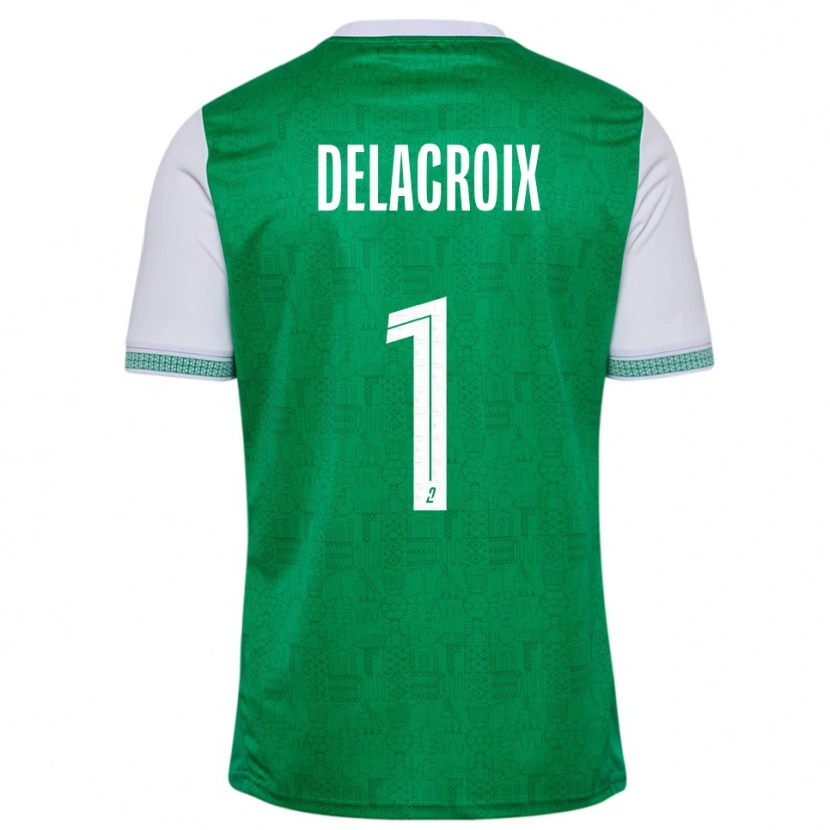 Danxen Men Noa Delacroix #1 Green White Home Jersey 2025/26 T-Shirt