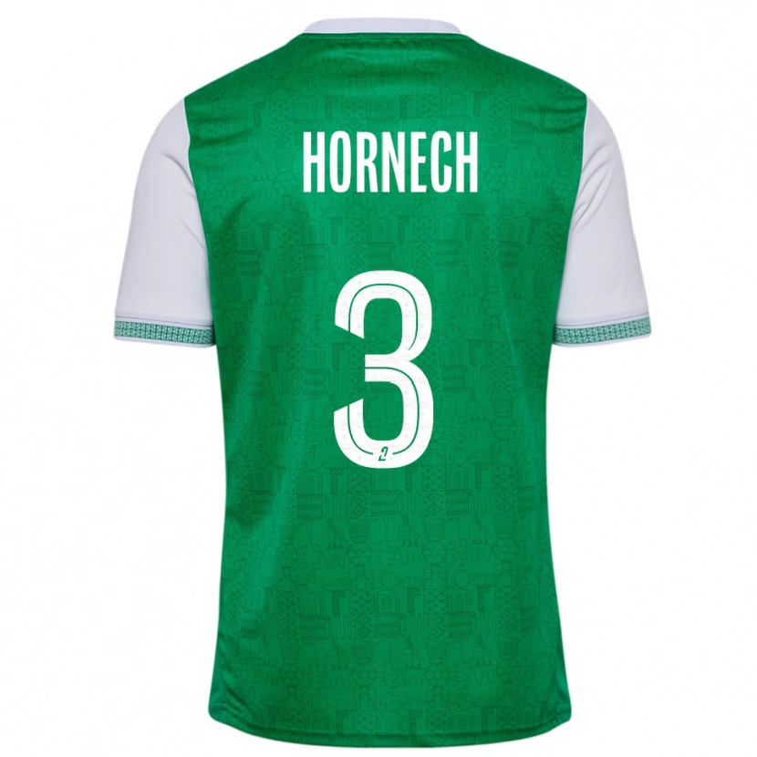 Danxen Men Ewan Hornech #3 Green White Home Jersey 2025/26 T-Shirt