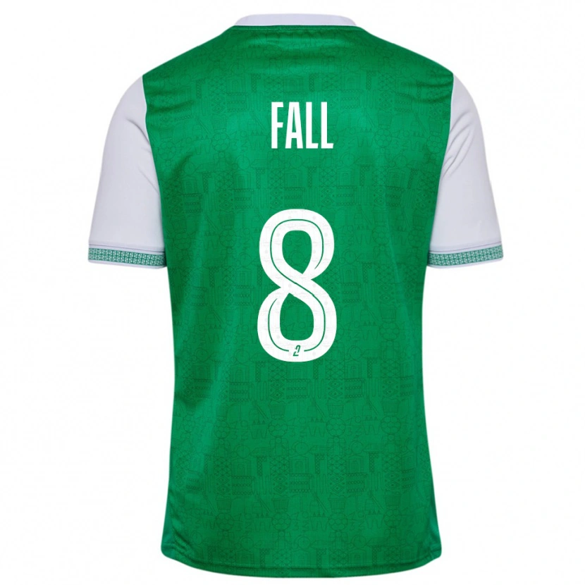 Danxen Men Cheikh Fall #8 Green White Home Jersey 2025/26 T-Shirt