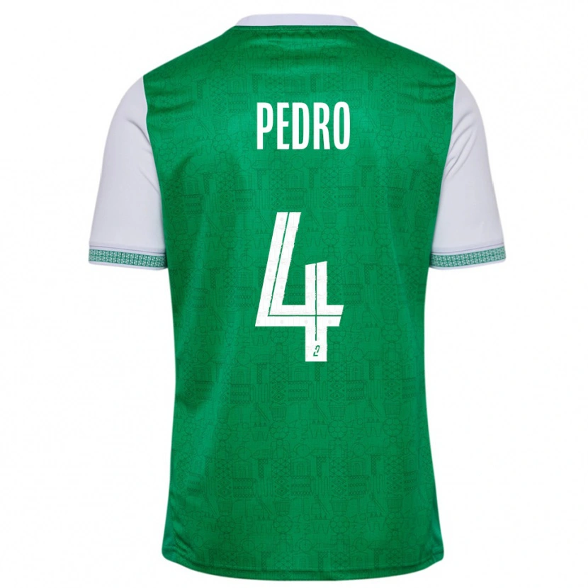 Danxen Men Kévin Pedro #4 Green White Home Jersey 2025/26 T-Shirt