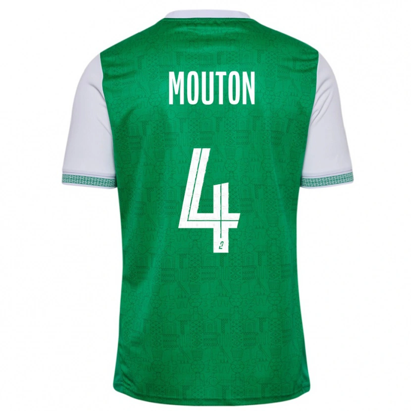 Danxen Men Nathan Mouton #4 Green White Home Jersey 2025/26 T-Shirt