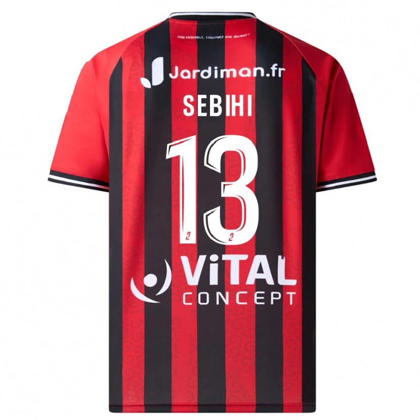 Danxen Men Adel Sebihi #13 Red Black Home Jersey 2025/26 T-Shirt