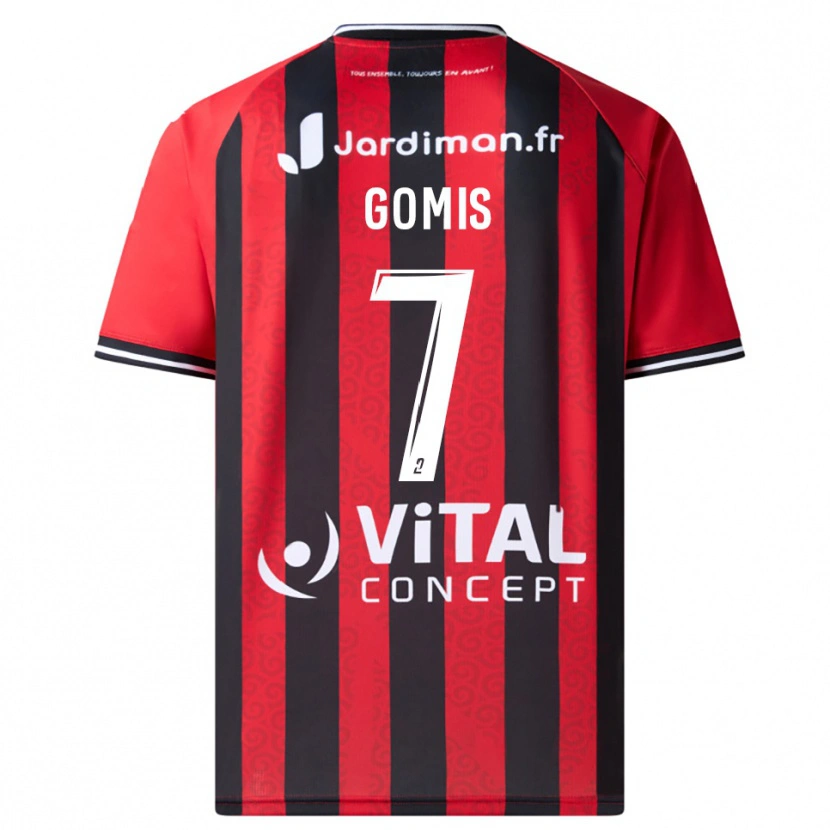 Danxen Men Donatien Gomis #7 Red Black Home Jersey 2025/26 T-Shirt