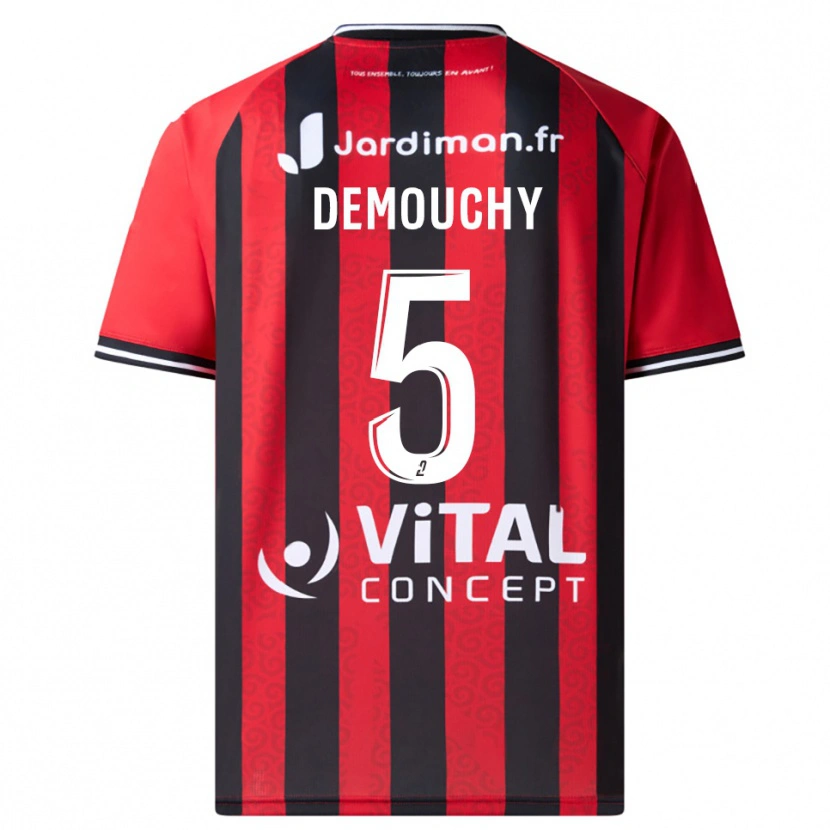 Danxen Men Albin Demouchy #5 Red Black Home Jersey 2025/26 T-Shirt