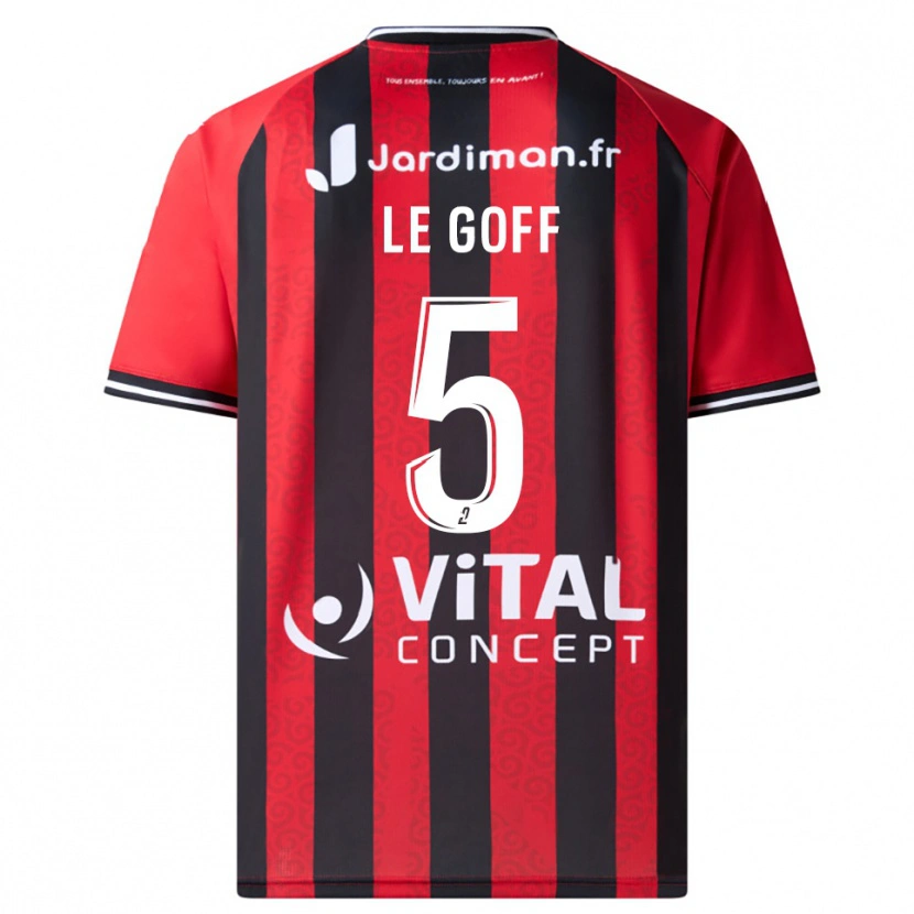 Danxen Men Nathan Le Goff #5 Red Black Home Jersey 2025/26 T-Shirt