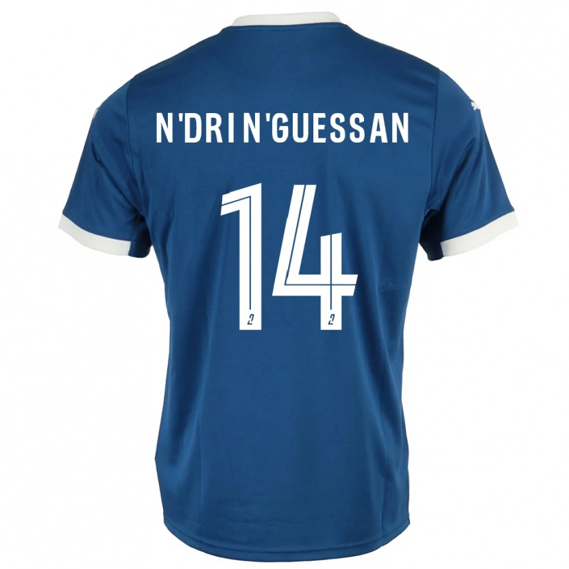 Danxen Men Landry N'dri N'guessan #14 Blue White Home Jersey 2025/26 T-Shirt