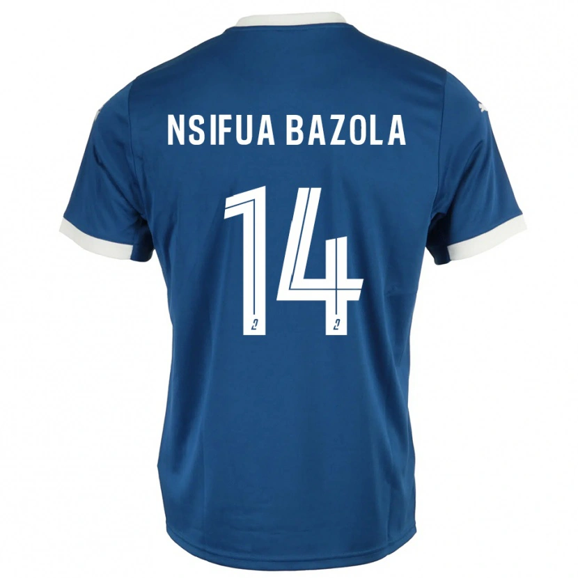 Danxen Men Preston Nsifua Bazola #14 Blue White Home Jersey 2025/26 T-Shirt