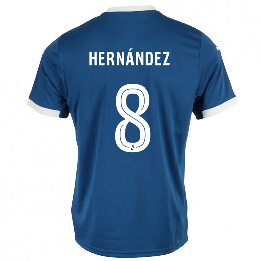 Danxen Men Pablo Hernandez #8 Blue White Home Jersey 2025/26 T-Shirt